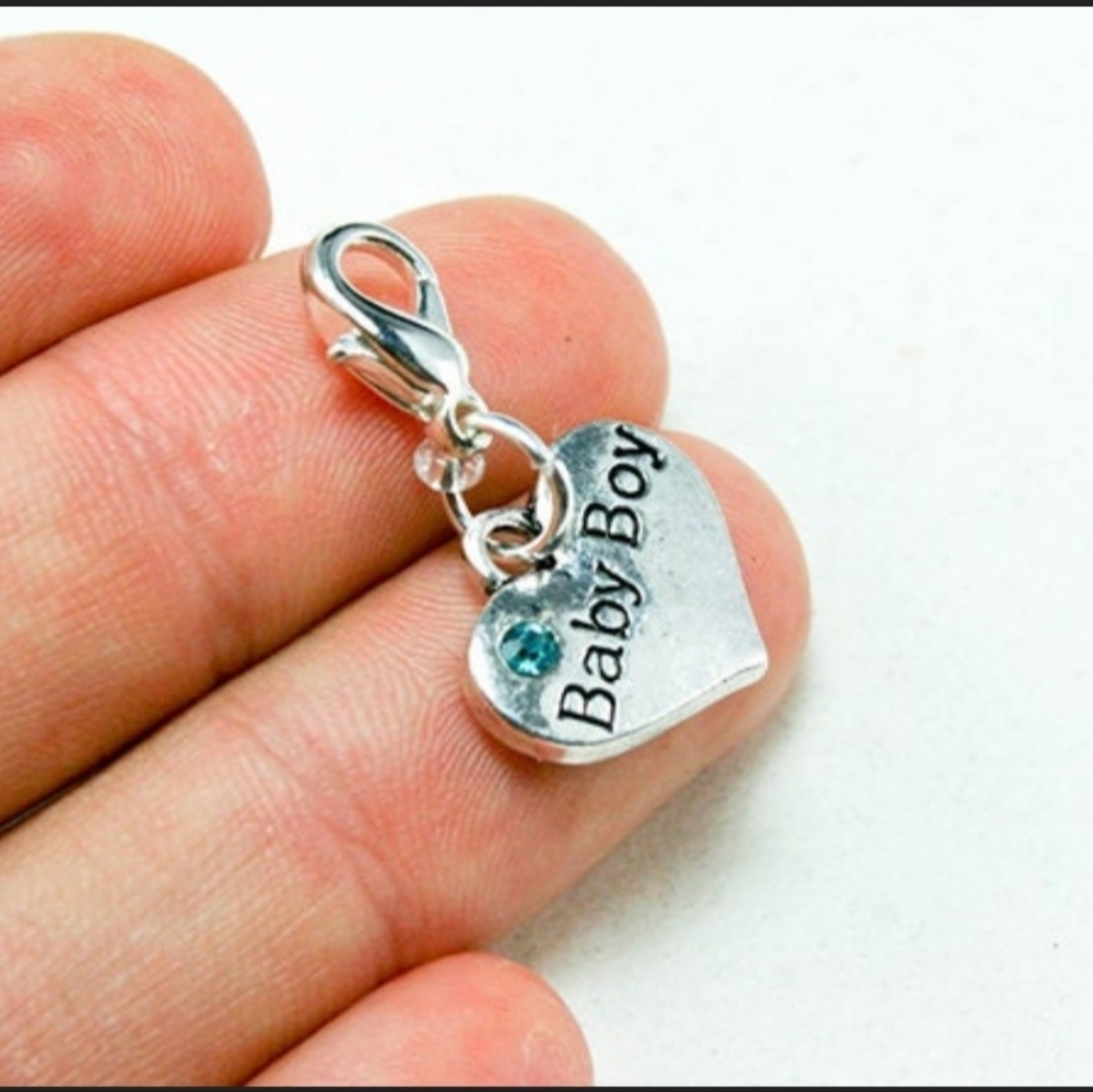 Clip On baby boy charms planner bracelet charms dreadlock beads babyshower new
